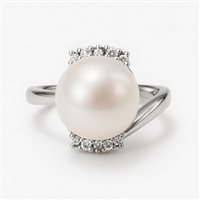 Anneau Idee Preziose dal 1987 Femme in Or blanc Perla IP.AK18B/8P